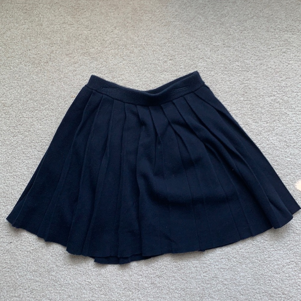 JCrew Girls pleated Navy skirt